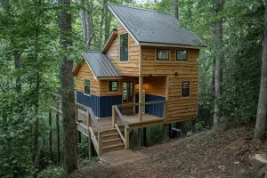 Image of Secret Stash: Secluded Treehouse Overlooking Creek