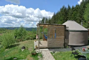 Image of Greener Glamping Mountain Yurt North Wales - Sleeps 4 - Pet and Child Friendly