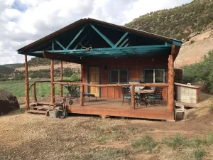 Image of Rustic Bunkhouse with canyon views.