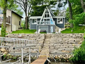 Image of COZY WATERFRONT CABIN, ON SUNSET BAY, LAKE WISCONSIN !! SUMMER AND WINTER FUN !!
