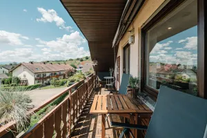 Image of Modern top-floor apartment with stunning views of the Vosges mountains