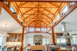 Image of Secluded Amish post and beam custom-built home w\/ hot tub at Valley Forge Park