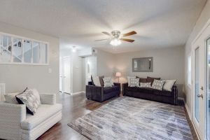 Image of Stylish townhome, sleeps 8, pet friendly.