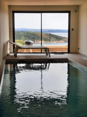 Image of Villa Avec Piscine Intérieure et vue mer Sauvage