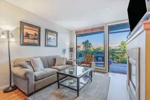 Image of Private patio villa with mountain views, pool, hot tub, fireplace, & W\/D