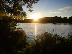 Image of Cozy Blue Cottage With Access To All Sports Lake.