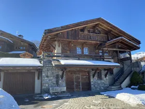 Image of Refined, cozy chalet, terrace with exceptional views of Mont Blanc.