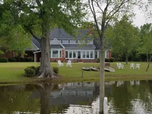 Image of Lakefront Home with Private Dock and Outdoor Fireplace