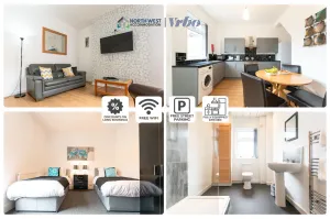 Image of 2-Bedroom Contractor Stay with Fully Equipped Kitchen, Wi-Fi & Parking