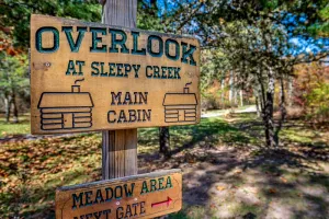 Image of Overlook at Sleepy Creek -- Sleepy Creek Frontage, Secluded, Grill, Fire Pit, Deck, Family Friendly, Game Room, Fishing, Hammock, View, Fireplace