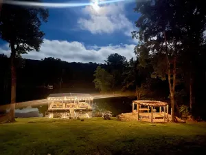 Image of “Twin Timbers” 11 bdrm,sleeps 38! hotubs, docks, 3 firepits, sxs, optional boats