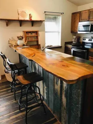 Image of Rustic, modern, and cozy condo located in central Missoula on the Milwaukee Path bike trail.