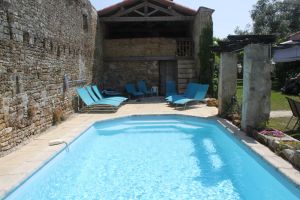 Image of 5 bedroom gite with private pool in village setting