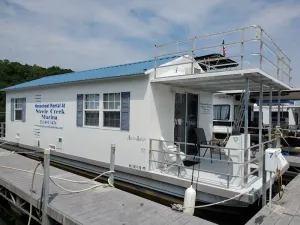 Image of Floating Cabin at Steele Creek Marina--CAN NOT BE DRIVEN