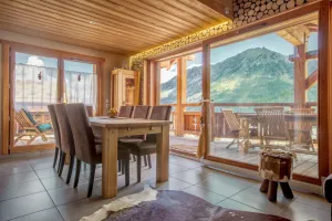 Image of CHALET K Luxury 8 people in Montgenevre on tracks was winter with spa and pool