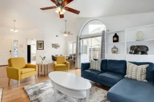 Image of Vibrant home with gazebo