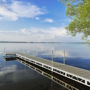 Image of Private Cabin on Dead Lake-14 acres, dog friendly, hard sand beach, comfy beds