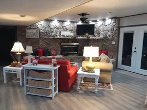Image of Spacious, private retreat -  hot tub, firepit, pool table, dry sauna, patio