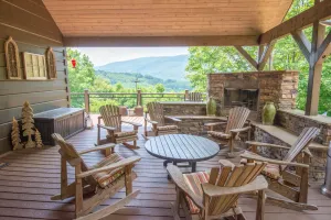 Image of Buena Vista Log Cabin - Hot Tub + Beautiful Views + Indoor & Outdoor Fireplaces