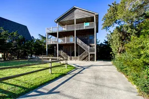 Image of Comfortable & convenient home between beach & sound with pool, balconies & AC