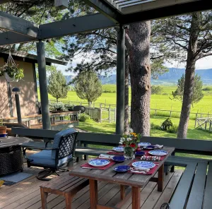 Image of Gorgeous mountain views, idyllic ranch setting