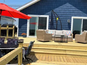 Image of Enjoy the waterfront views and stunning sunsets 1 mile to Stone Harbor Island!