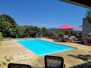 Image of \"Le Milan d'Or\": family accommodation for 12 people on the edge of the maquis.