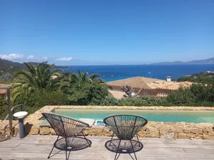 Image of Villa - panoramic view of the Sanguinaires - swimming pool