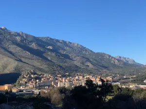 Image of T2 apartment rental, 45m2 in Corte: quiet residence, overlooking the citadel!