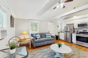 Image of Charming updated bungalow with firepit, fast WiFi, & walkable locale near beach