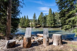 Image of Mountain cabin w\/ a wood burning stove, large deck, & river views - near hiking