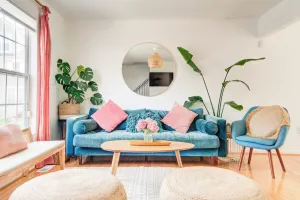 Image of Beach Home with King Bed and Beach Passes in a Cute Town