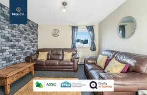 Image of THE LAW - 4 Rooms 5 Beds with TV's and Fans, BRAND NEW FURNITURE, FRESHLY REDECORATED Rooms JUNE 2025, Free Parking, Fully Equipped, Group Favourite, 5 mins TO CENTRE - Long Stays, INVOICE and REDUCED PRICE are only by SUNRISE SHORT LETS Dundee