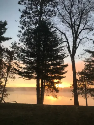 Image of A chain of lakes cabin for amazing views, remodeled basement, pontoon to rent
