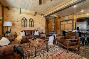 Image of Dog Friendly New Cabin w\/ Hot Tub, Game Room & 4-miles to Dollywood