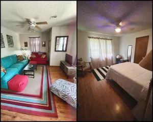 Image of cozy, artsy, private (entire home) near downtown