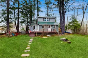 Image of Lakefront Home on Togus Pond with 2 Decks, Great View & Shared Canoe\/Firepit