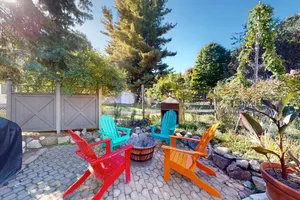 Image of Updated historical cottage near the beach with a fireplace, washer\/dryer, AC