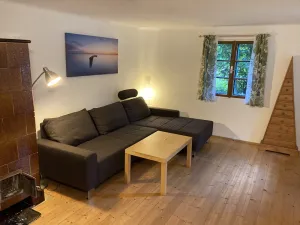 Image of Newly renovated woodcutter's house with terrace in a forest clearing