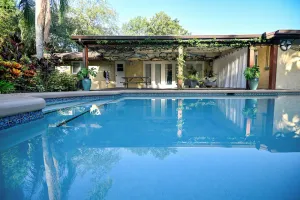 Image of Modern Tropical Pool Home ⭐️