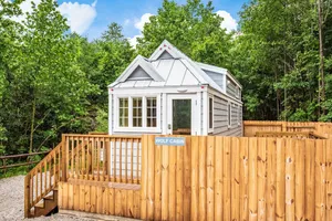 Image of Tiny Home Cabin in Hocking Hills with 60 acres private trails