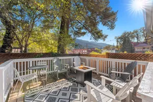 Image of Picturesque Garden Retreat w\/Deck With Hot Tub