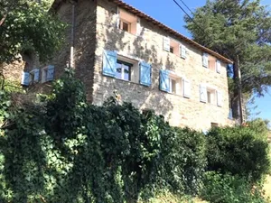 Image of Detached characteristic French family house with swimming pool and beautiful view