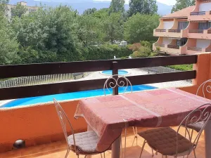 Image of 2-Room Apartment with Pool View, Parking, and Elevator in Argelès-sur-Mer