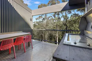 Image of Tree House #4 Red,Private three levelled building with BBQ ,Smart TV, kitchen