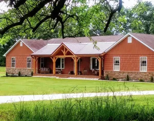 Image of A country lodge with a peaceful setting