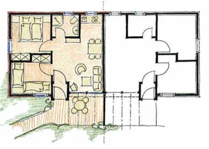 Image of Bungalow B 3 - Silz vacation village in the pine forest with private beach access