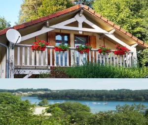 Image of Chalet *** 5mns from Rénac beach, beds made, rowing boat, swimming pool. Pets welcome!