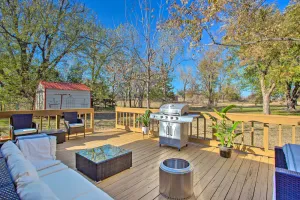 Image of Gorgeous Edmond Escape w\/ Deck & Private Yard