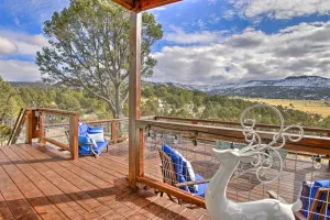 Image of Unique Nutrioso Cabin w\/ Striking Mountain View